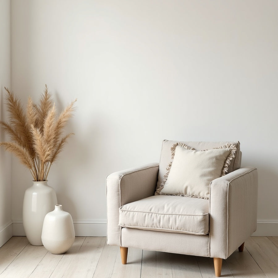 Housse de coussin en lin à franges, coussin décoratif - vue 5
