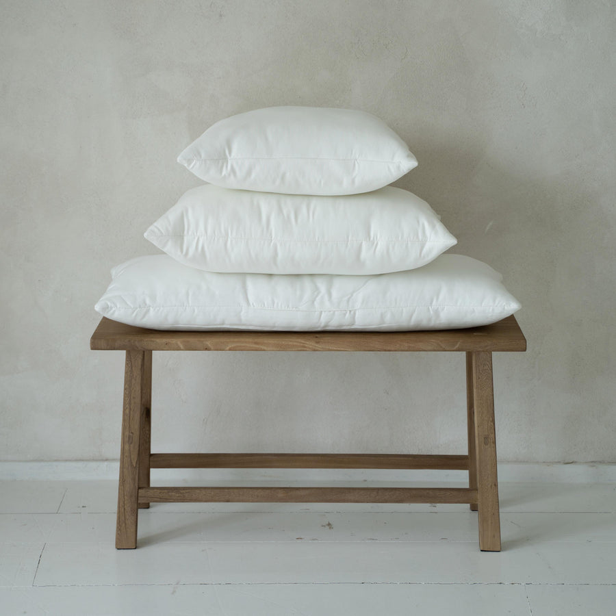 Coussin en lin à rayures, housse ou coussin complet