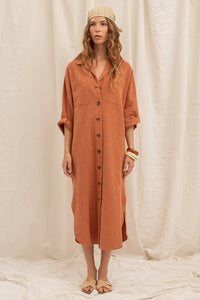 Zalantro Robe Scarlett, teinte argile