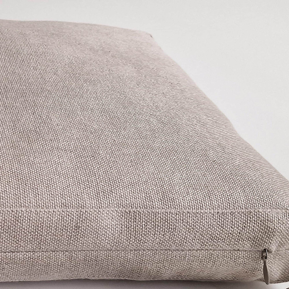 Coussin de banc en lin épais, housse amovible, sur mesure