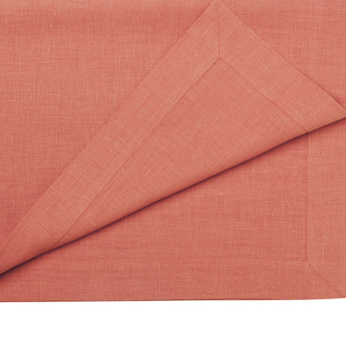 Chemin de table en lin, rose marsala, plusieurs tailles