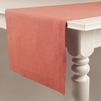 Chemin de table en lin, rose marsala, plusieurs tailles