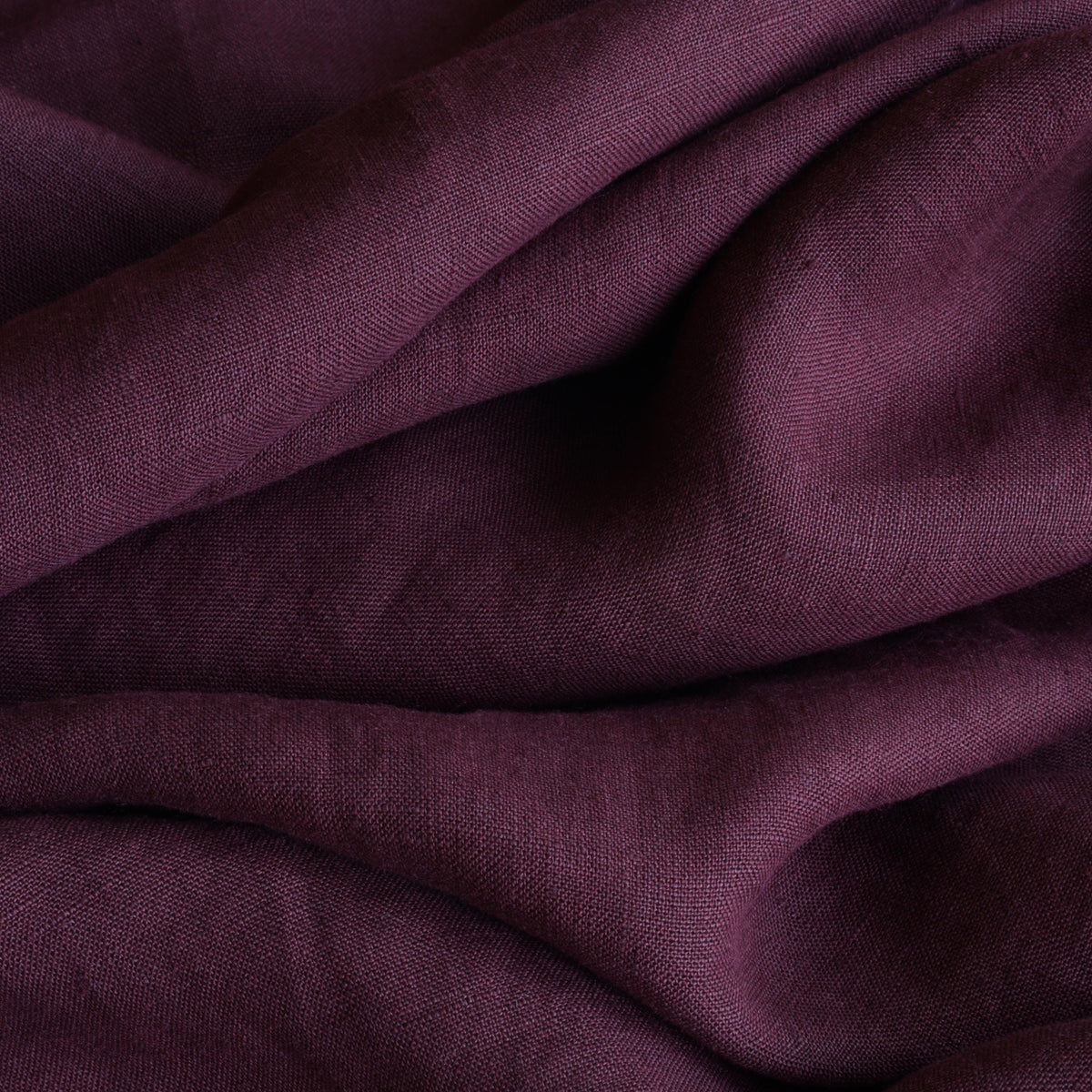 Tissu en lin bordeaux au mètre, habillement et ameublement