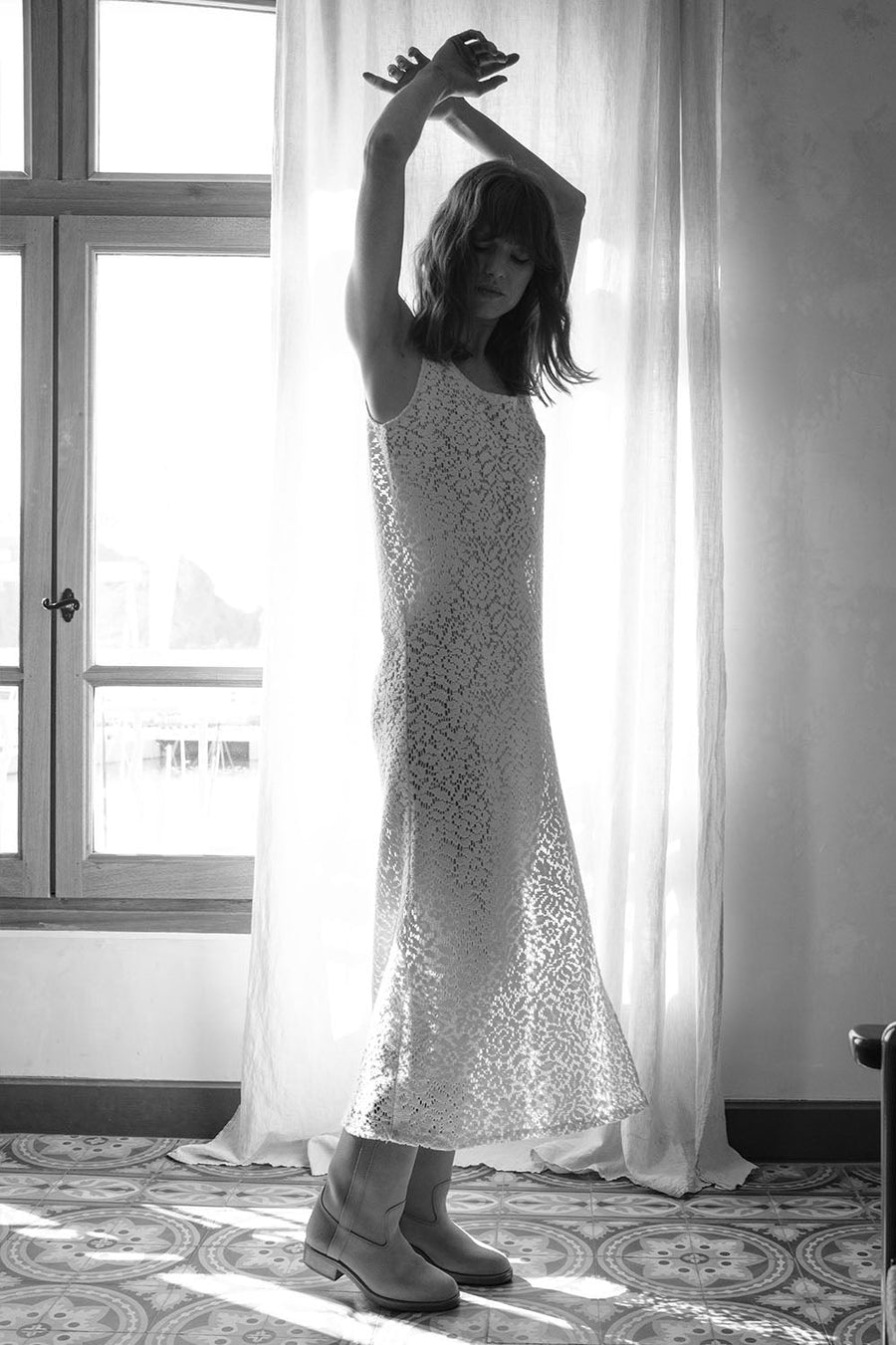 Robe Sophia en crochet, vue de dos